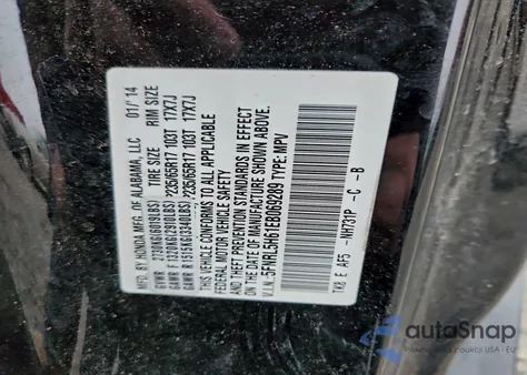 2014 Honda Odyssey Exl из США, поврежденный, VIN 5FNRL5H61EB069289